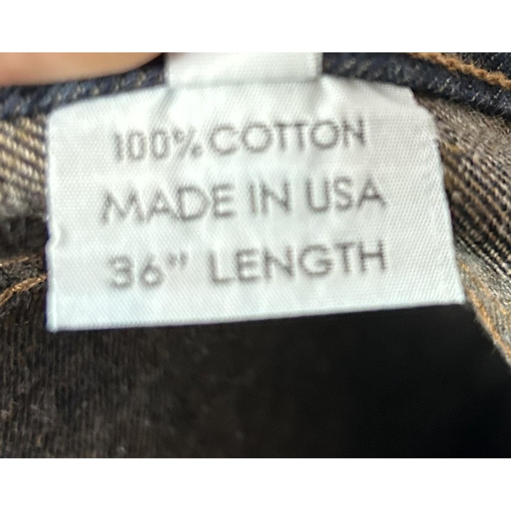 Watson Jeans Mens 38x36 Blue Dark Wash Straight Leg Made In USA Denim Workwear - Picture 6 of 10